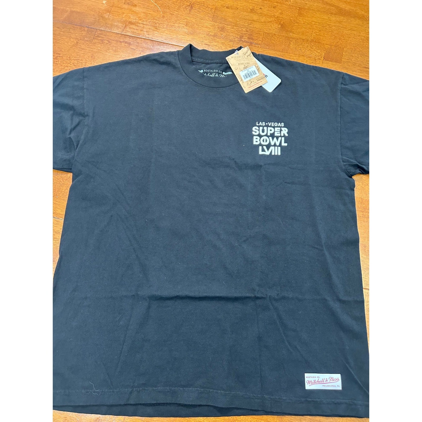 New Mitchell & Ness Usher Super Bowl LVIII TShirt Mens Large Black Halftime Show