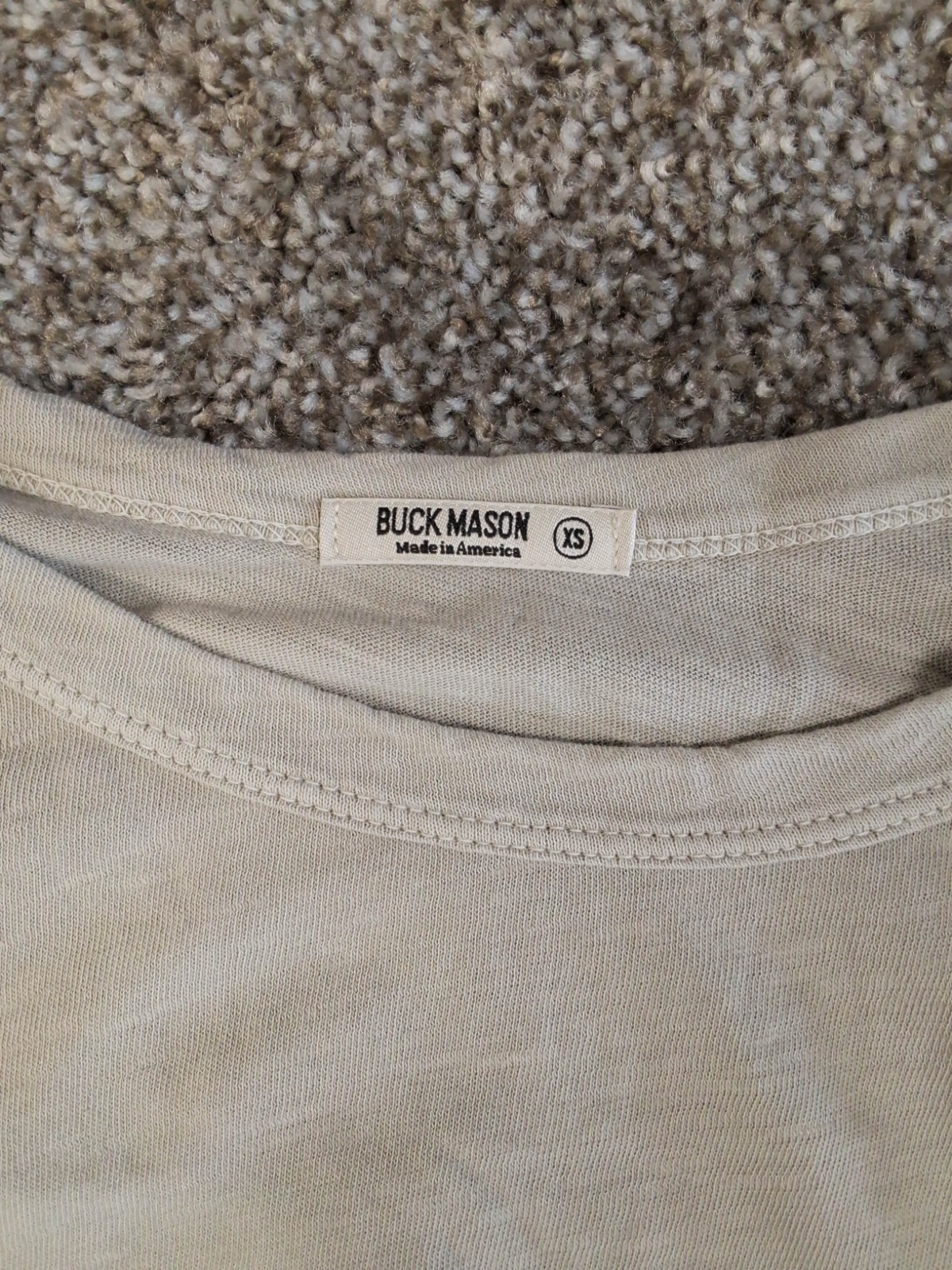Beige Buck Mason Short Sleeve Tee Size XS