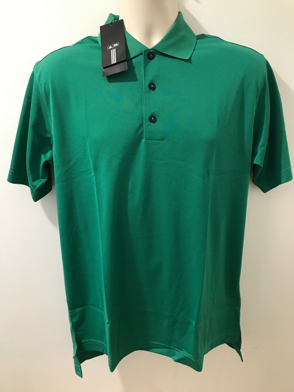 adidas ClimaLite Men’s Size S Green /Black Short Sleeve Polo Golf Shirt $50 NWT