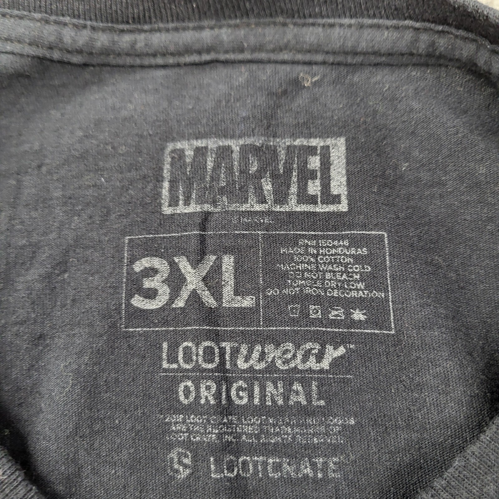 Marvel Venom Shirt Mens 3XL XXXL Black Graphic Lootwear
