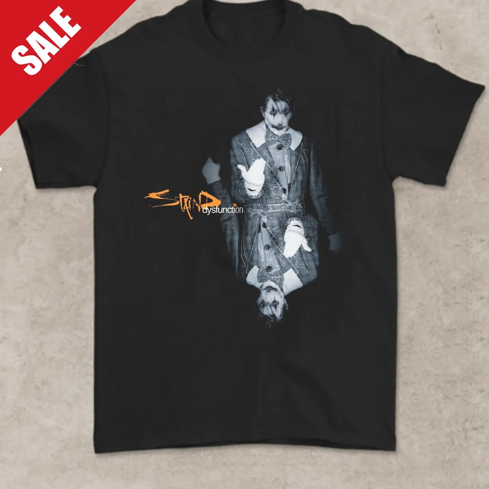 Staind Dysfunction T-Shirt Cotton Black Men All Size S to 5XL