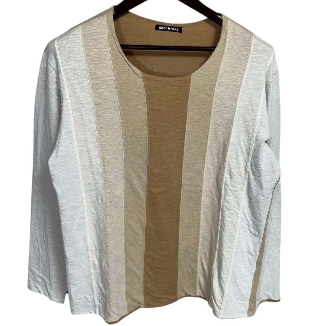ISSEY MIYAKE Long Sleeve T-Shirt Size 4 Made In Japan