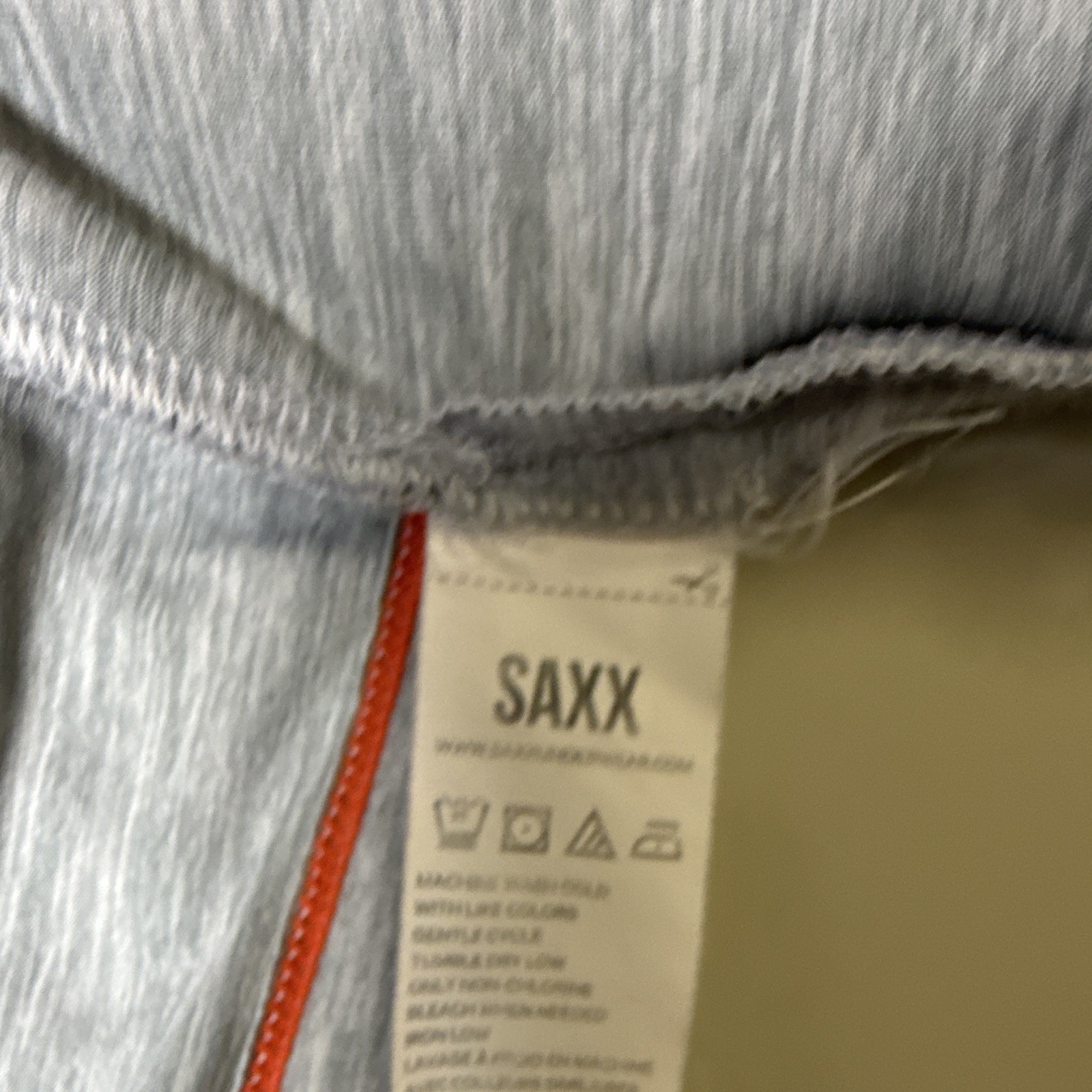 SAXX DropTemp Cooling Gray Solid Jersey Logo Crew Neck T-Shirt Men’s M