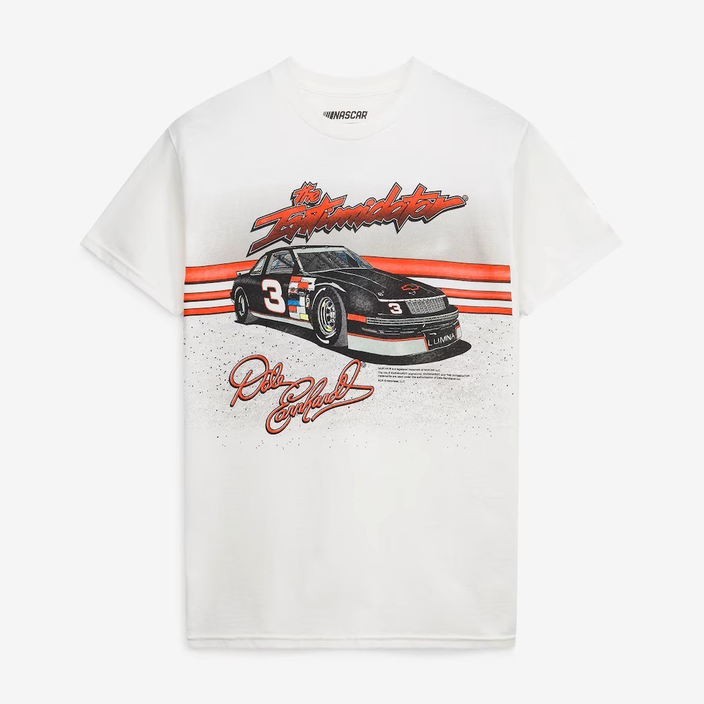 Dale Earnhardt Intimidator Racing Graphic T Shirt NASCAR Legend Tee