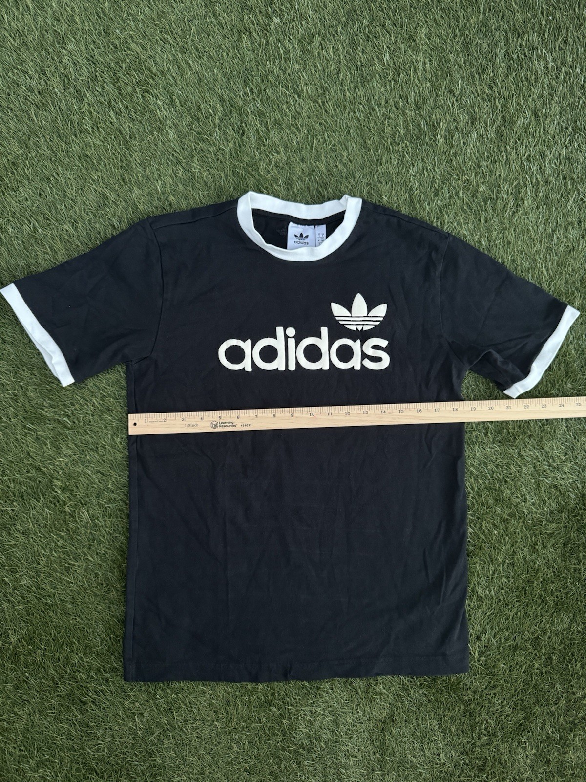 Adidas Trefoil Ringer Tee Shirt Men’s Size Small