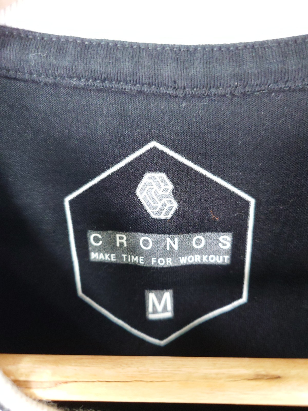 CRONOS CRNS Logo T-Shirt Mens M Black Gym Training Fitness Streetwear Japan