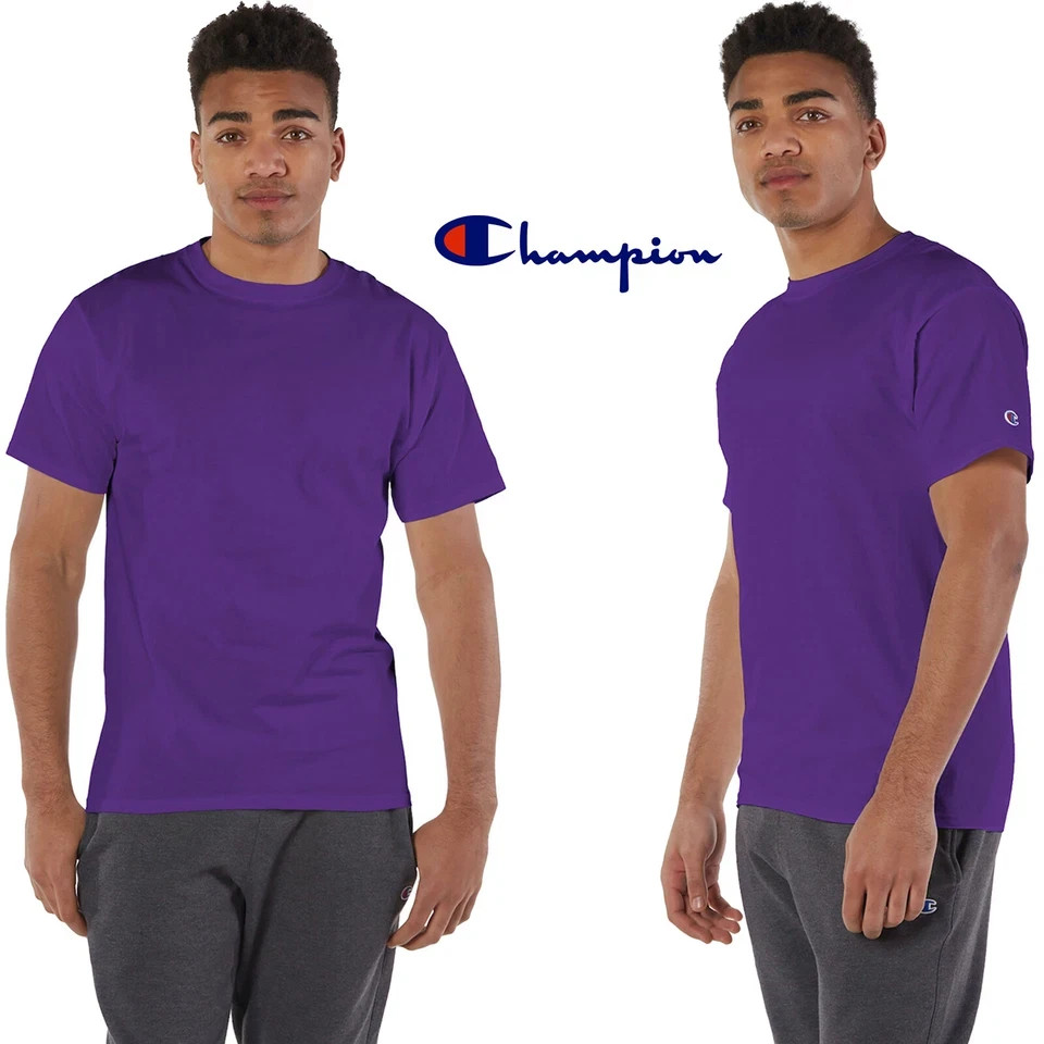 Champion Mens Crew Neck T Shirt Short Sleeve T-Shirt XL