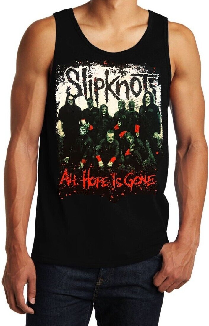 Slipknot All Hope is Gone HEAVY METAL Band Black Tank Top Men’s Sizes