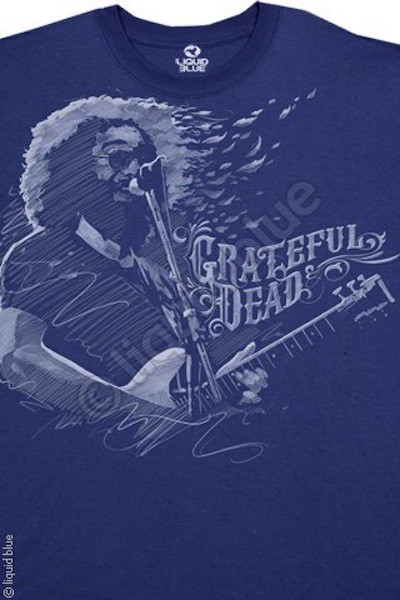GRATEFUL DEAD-Jerry GARCIA-BLOWN AWAY-T-SHIRT S-M-L-XL-2X VINTAGE,No Longer Made