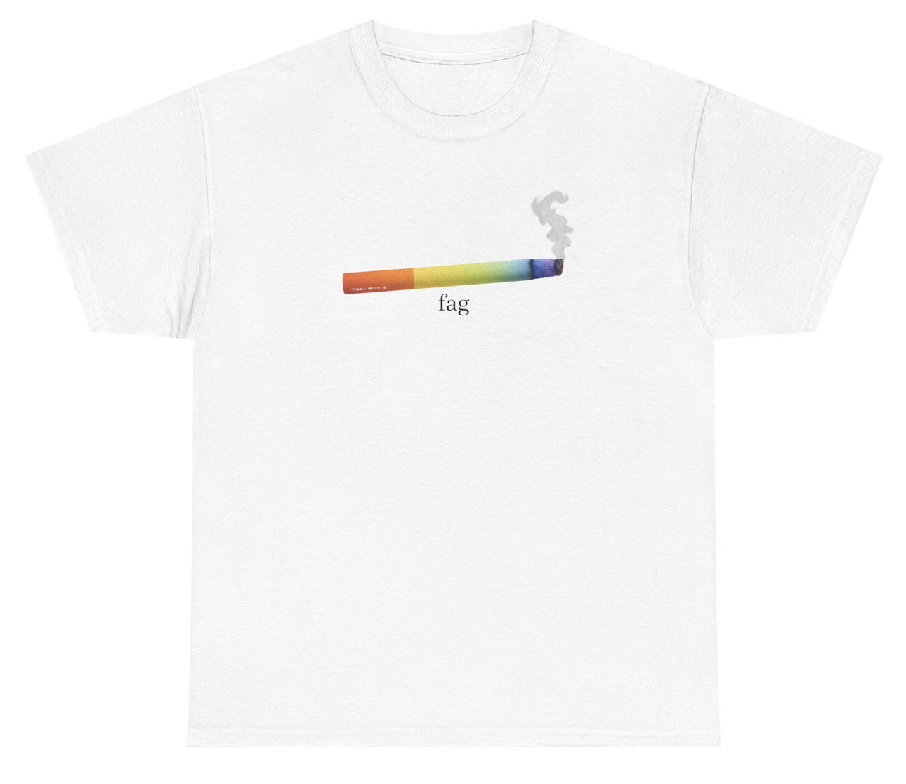 Fag Cigarette Pride T Shirt Funny LGBTQ Month Gen Z Meme Humor Tee