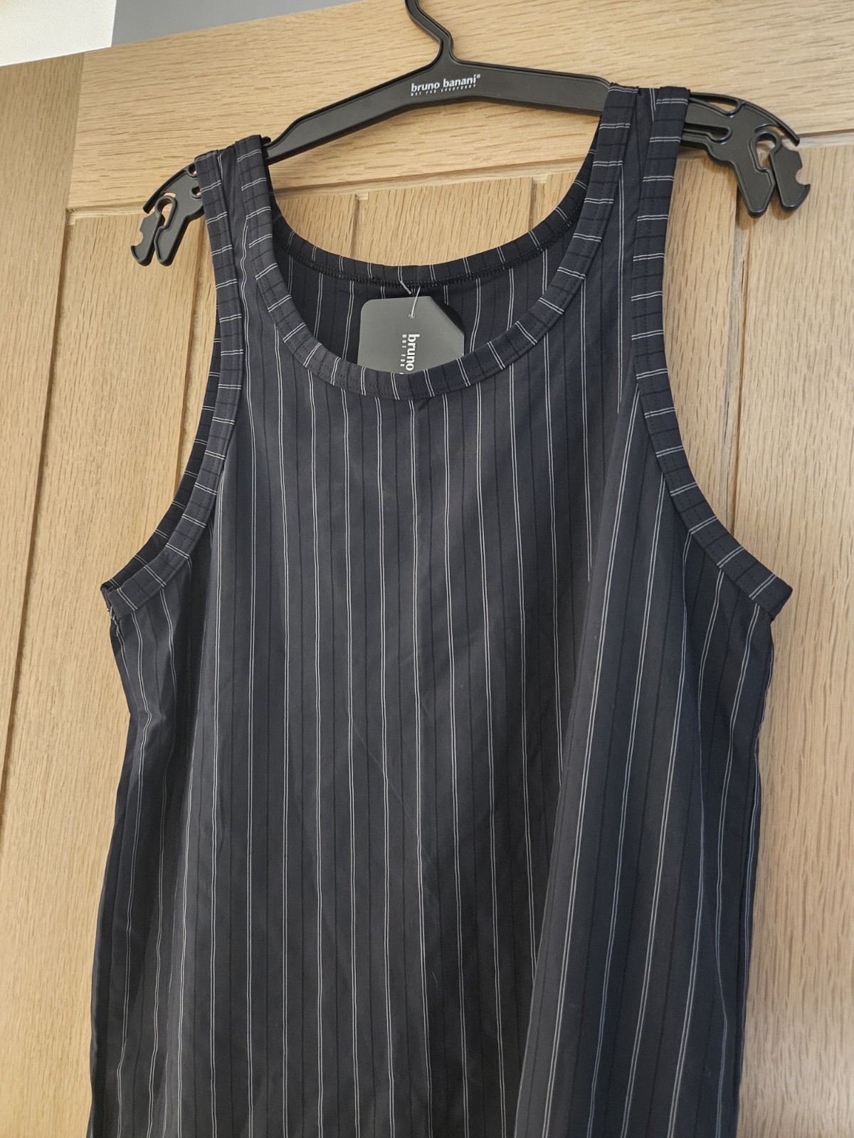 Bruno Banani Mens Black Stripe Vest Top / Top – Size Medium – You & Me – NWT