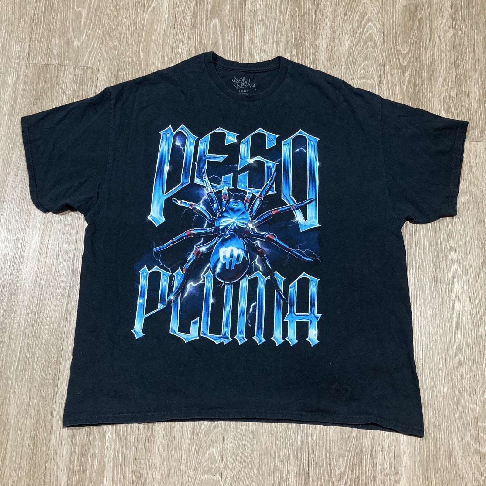 Peso Pluma Shirt XL Doble P Tour Concert Album Mexican Singer Rap Spider Tee
