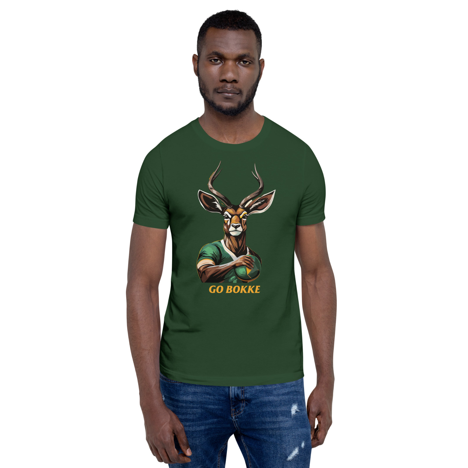 Springbok Supporter Soft and Lightweight Unisex T-shirt South African Rugby