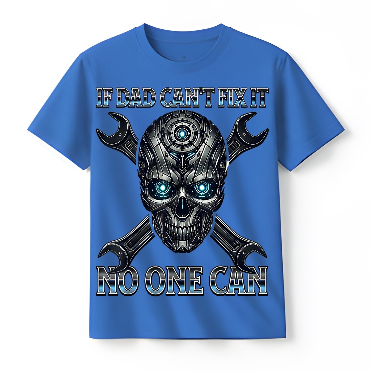 If Dad Cant Fix It Auto Mechanic Skull Car Guys Garage Tools T-Shirt
