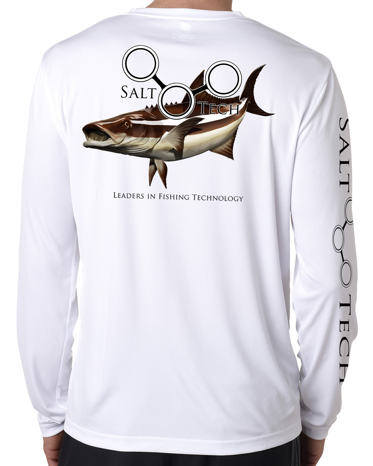 Salt Tech Saltwater microfiber Cobia fishing long sleeve life t shirt 50+ uv