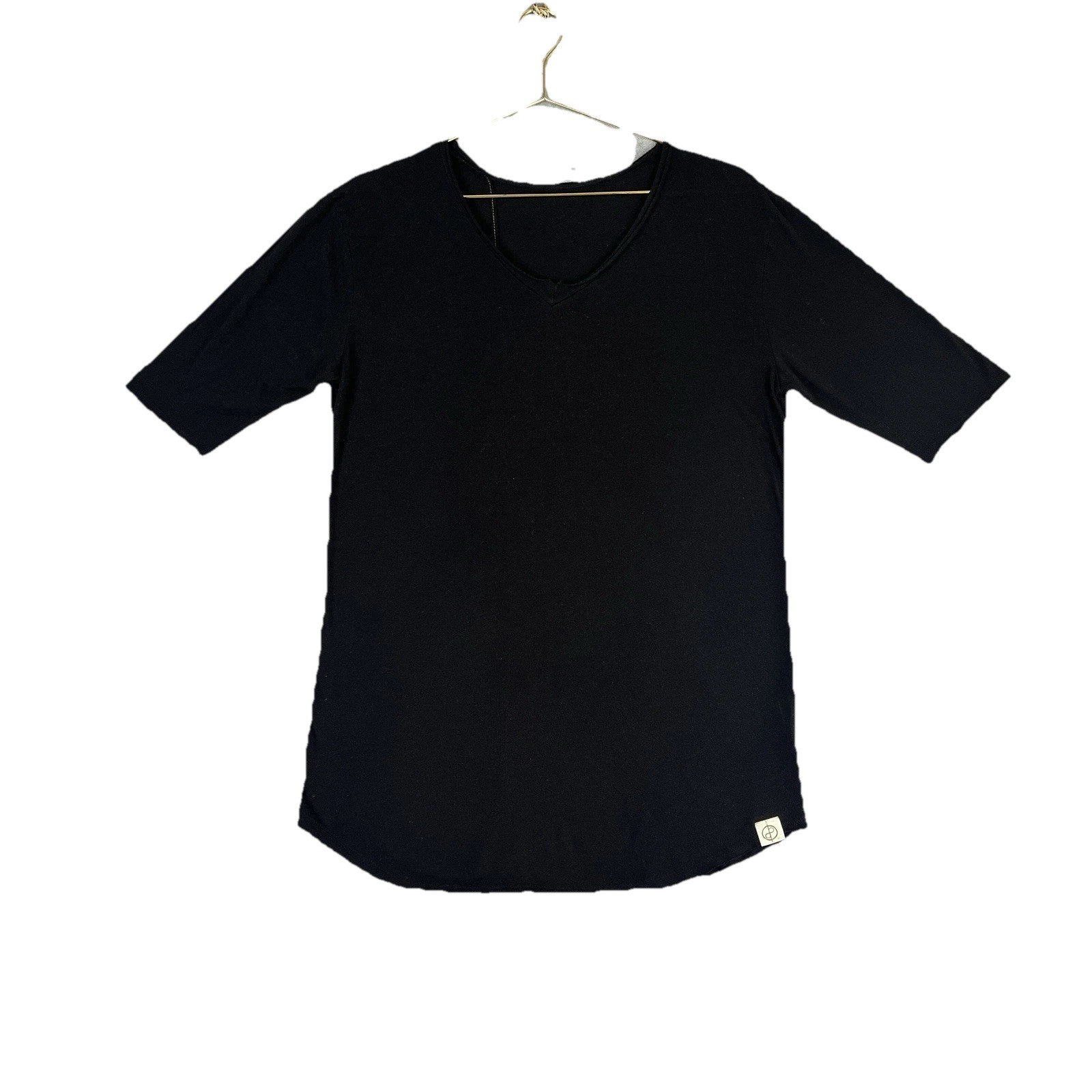 One Golden Thread Men’s Tee Onyx Black Tree Shirt S Supima Cotton Tencel Acubi