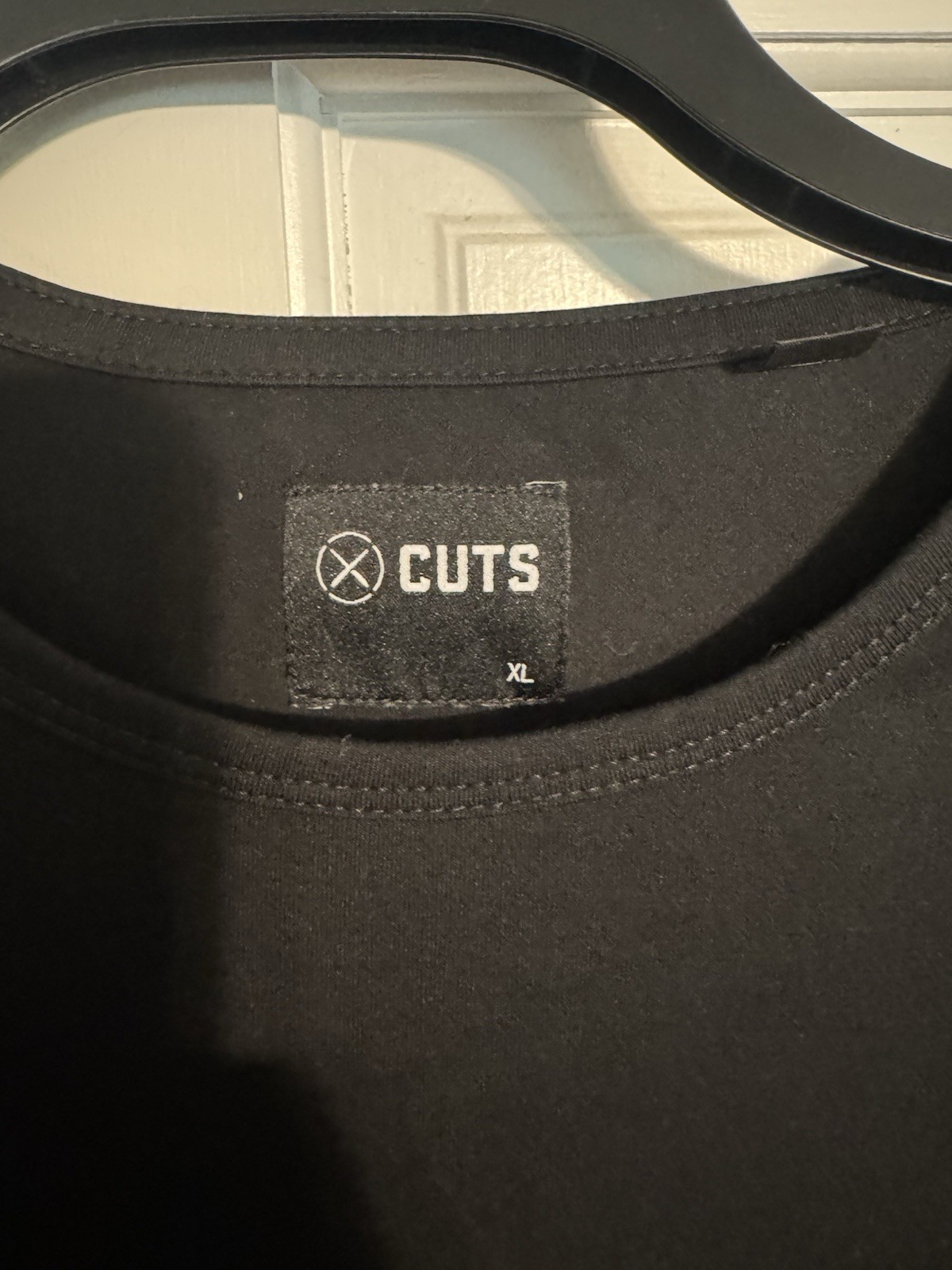 Cuts Clothing AO Curve Hem Tee Men’s XL Black Short Sleeve T-Shirt Crew Neck