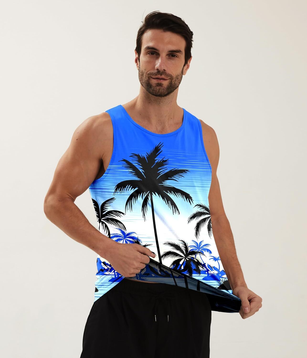 Mens Tank Tops Funny Graphic Summer Sleeveless Tank Top,comfortable, breathable