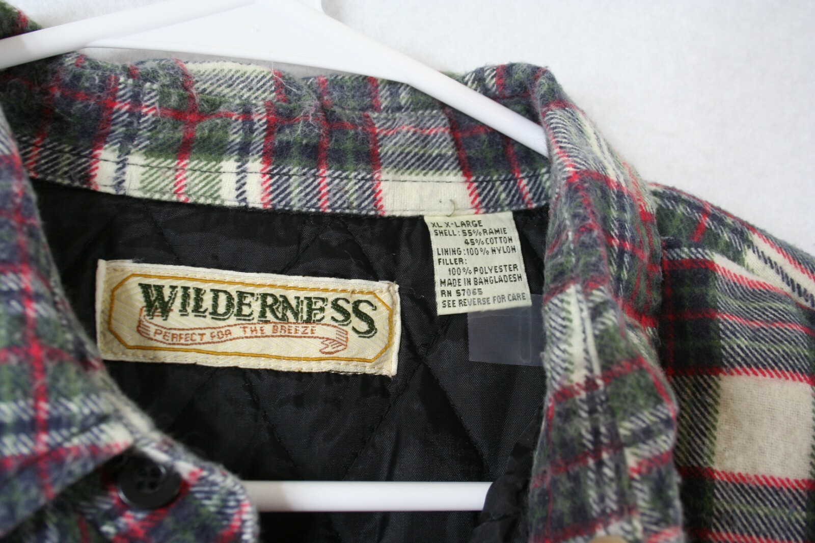 Wilderness Mens XL Multicolor Plaid Long Sleeve Flannel Shirt