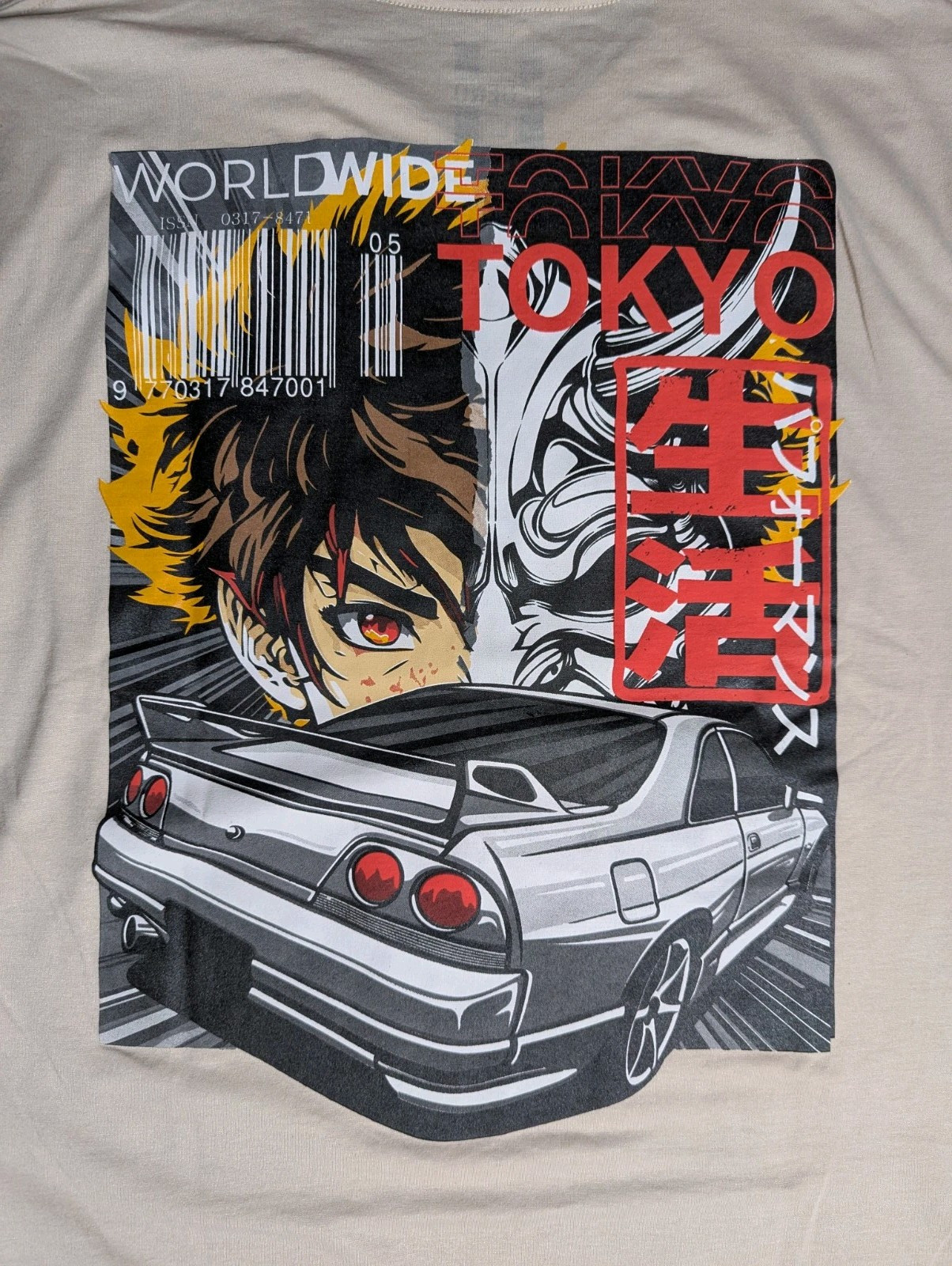 Men’s Tokyo Nissan Skyline JDM Graphic Print T-Shirt Size LARGE | Casual Fashion