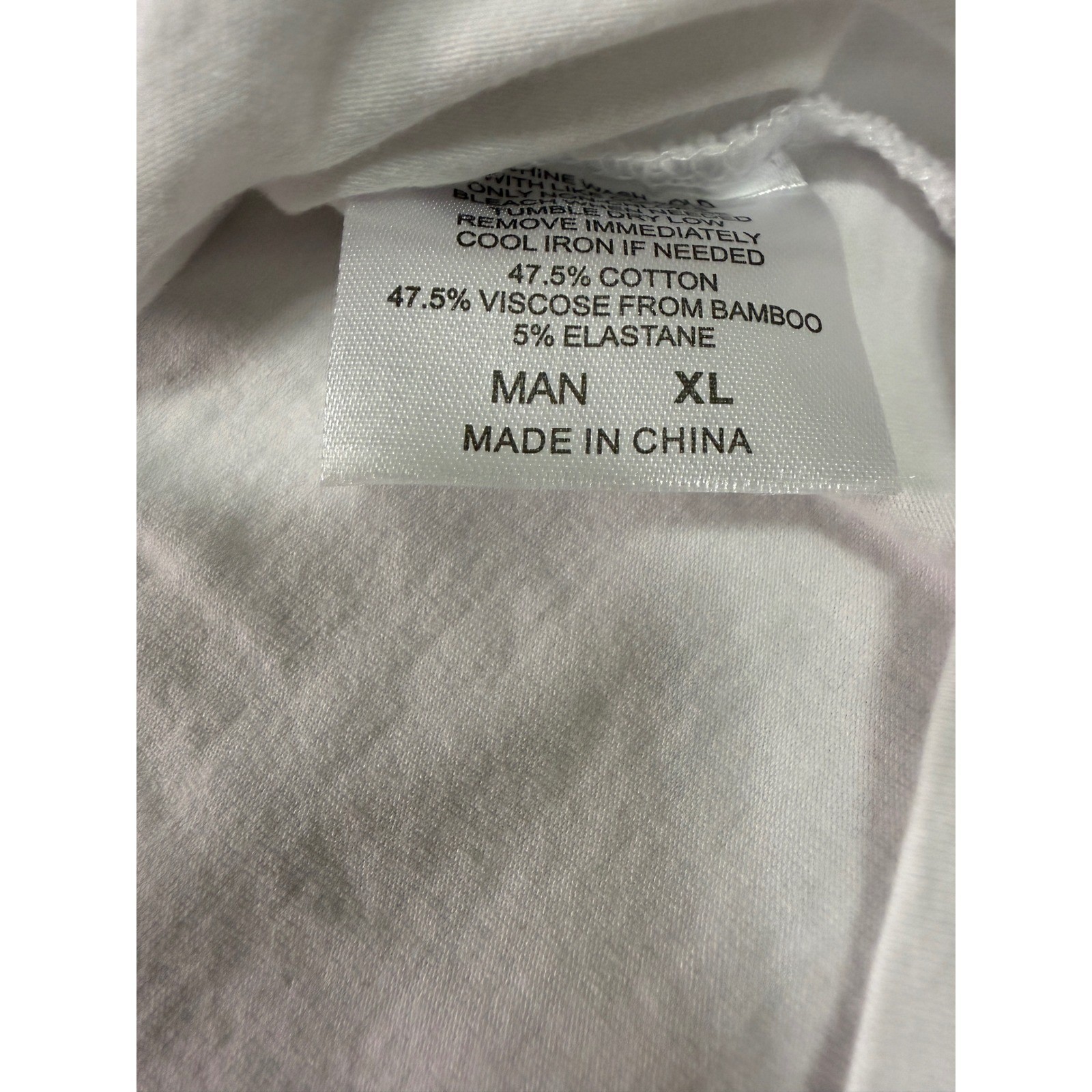 Royal Avalon Sun-Ray Bamboo Cotton Blend UPF 50+ White T-Shirt Mens XL