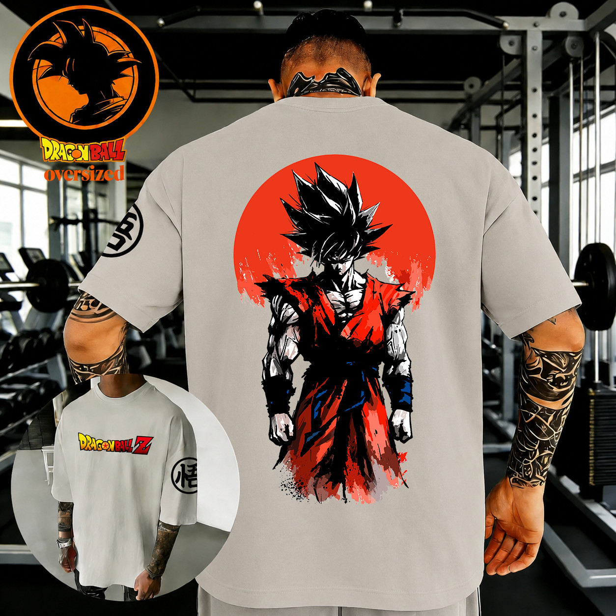 Dragon Japanese Anime Graphic Printed Oversized Cotton T-shirt Summer Streetwear