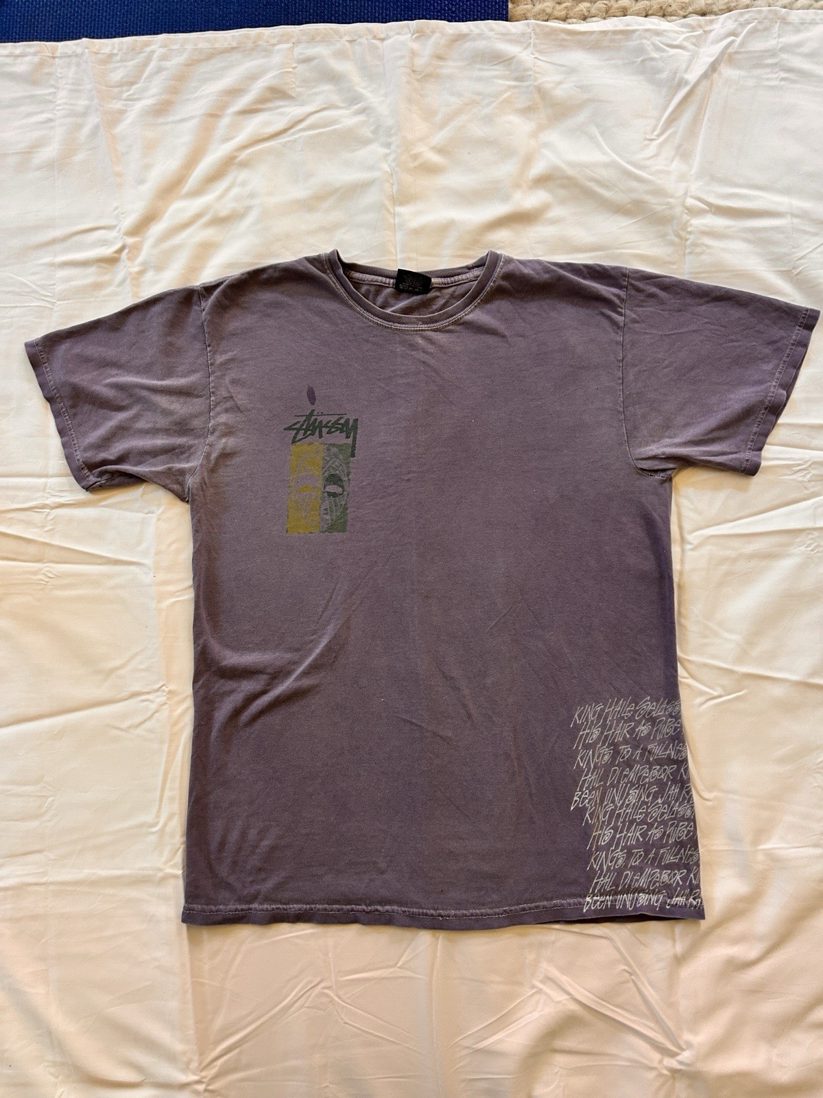 Stussy Purple Tshirt M Vintage – See Photos!