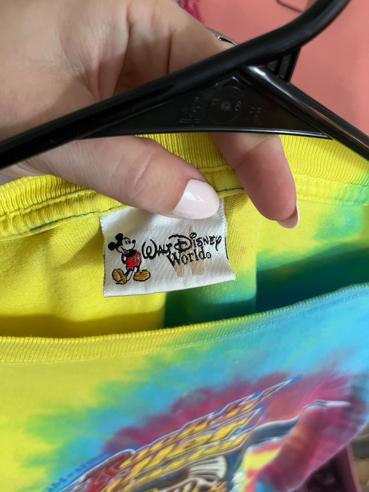 Y2K Disney MGM Studios Rock ‘n’ Roller Coaster Starring Aerosmith Tie Dye Tee