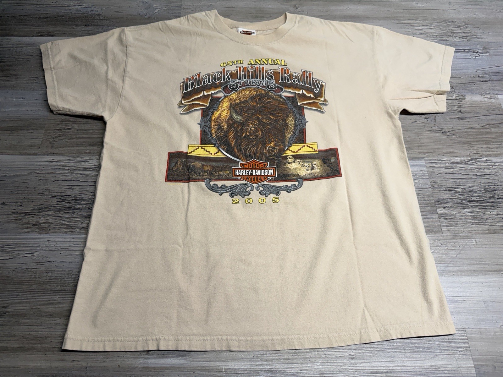 Vintage Harley Davidson Sturgis Black Hills Rally 2005 Shirt XL South Dakota USA