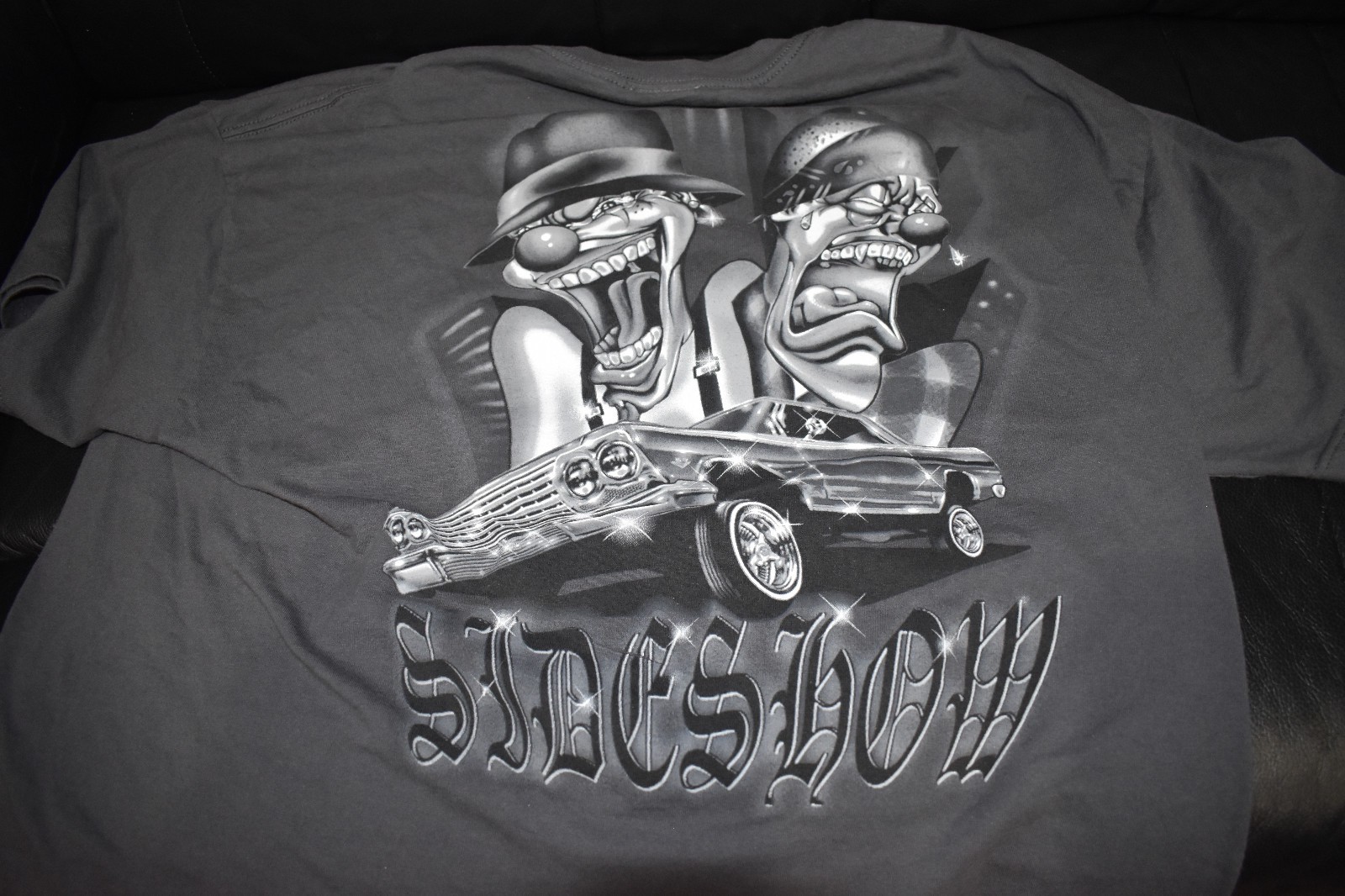 Vintage Rollin Hard Lowrider Side Show Clowns T shirt. VHTF NEW NEVER WORN ODM
