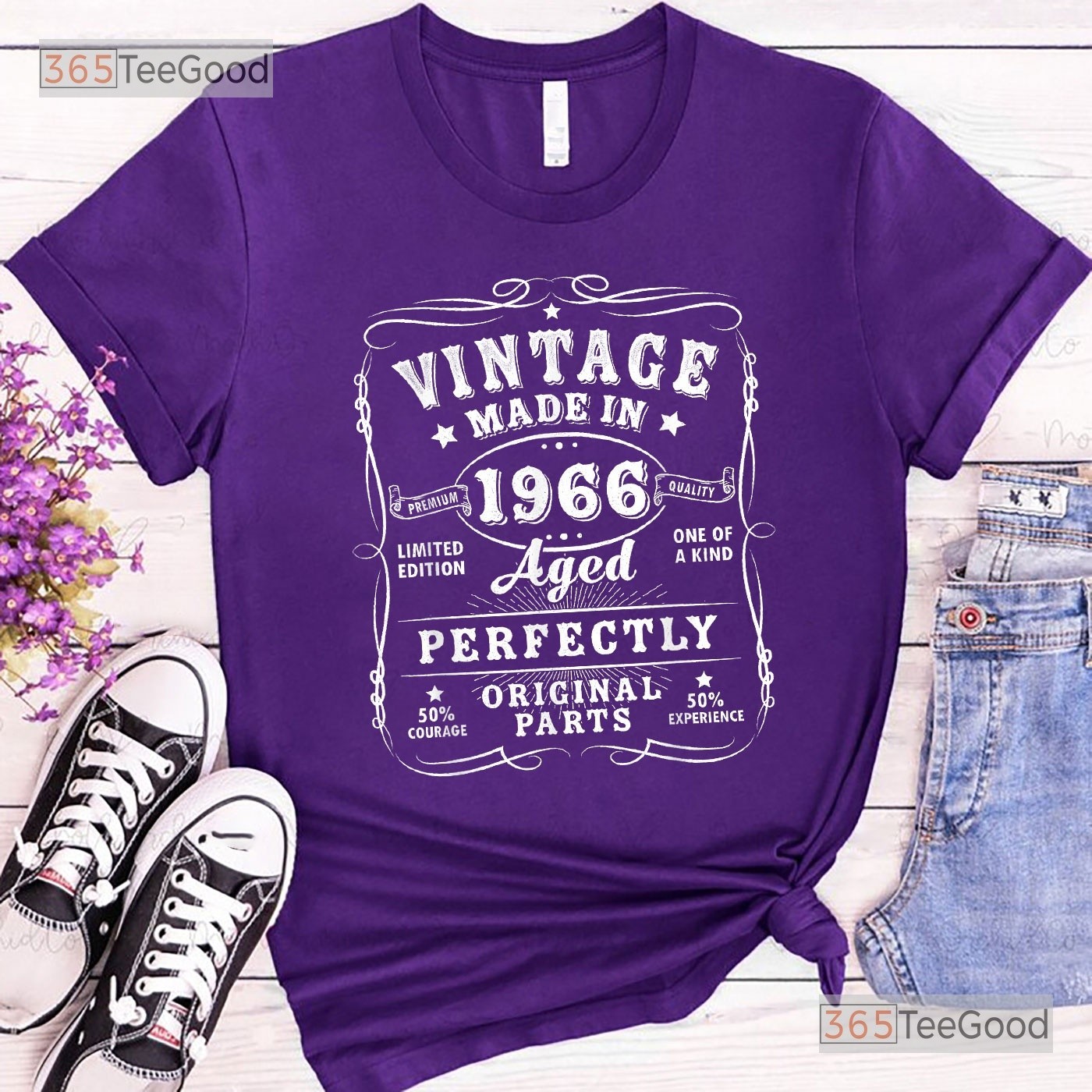 Vintage 1966 60th Birthday Shirt, Retro 60 Years Old Birthday Tee For Men