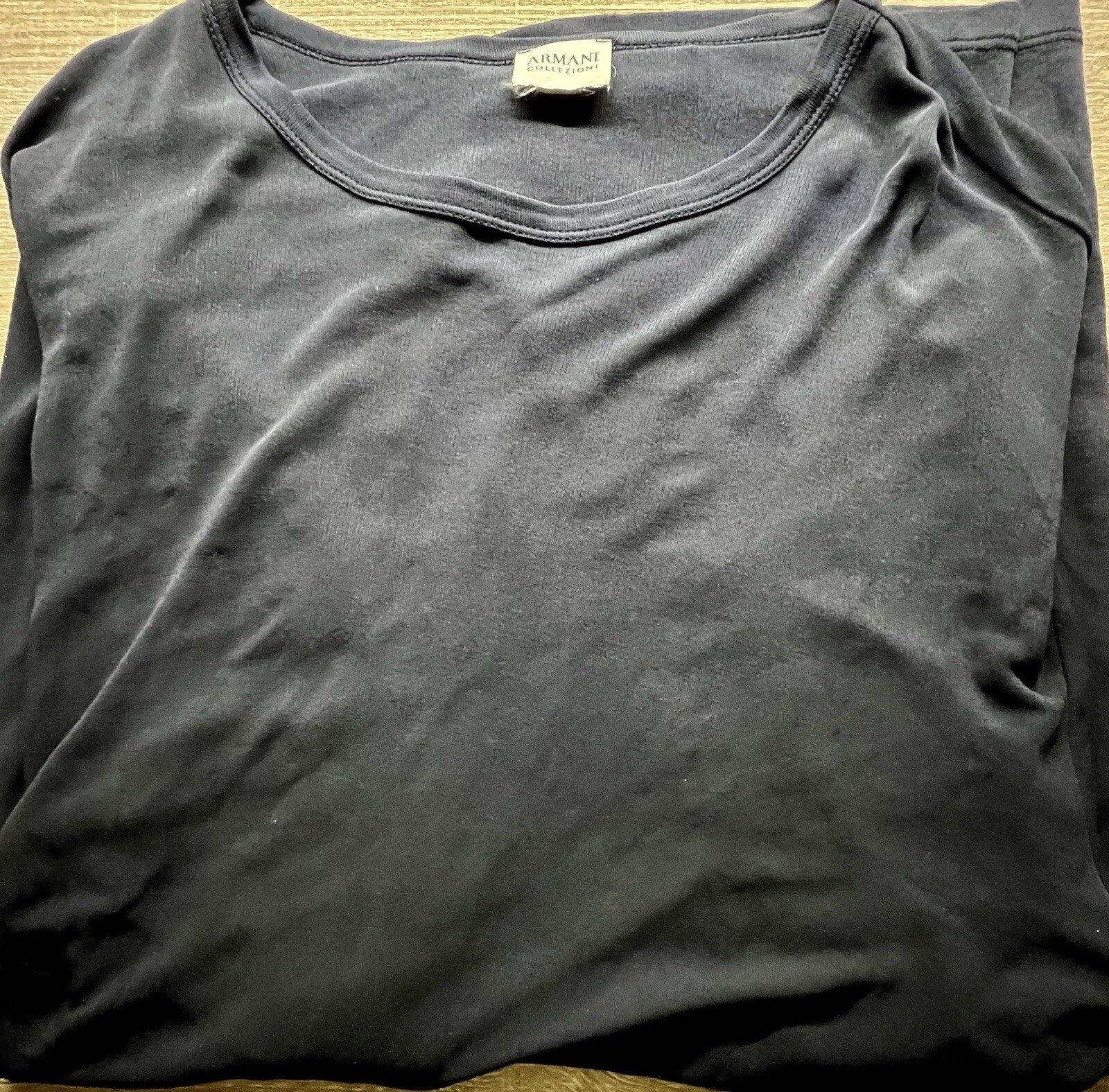 Lot of Three (3) ARMANI EXCHANGE COLLEZIONI T-Shirts Cotton, Nylon Black Armani