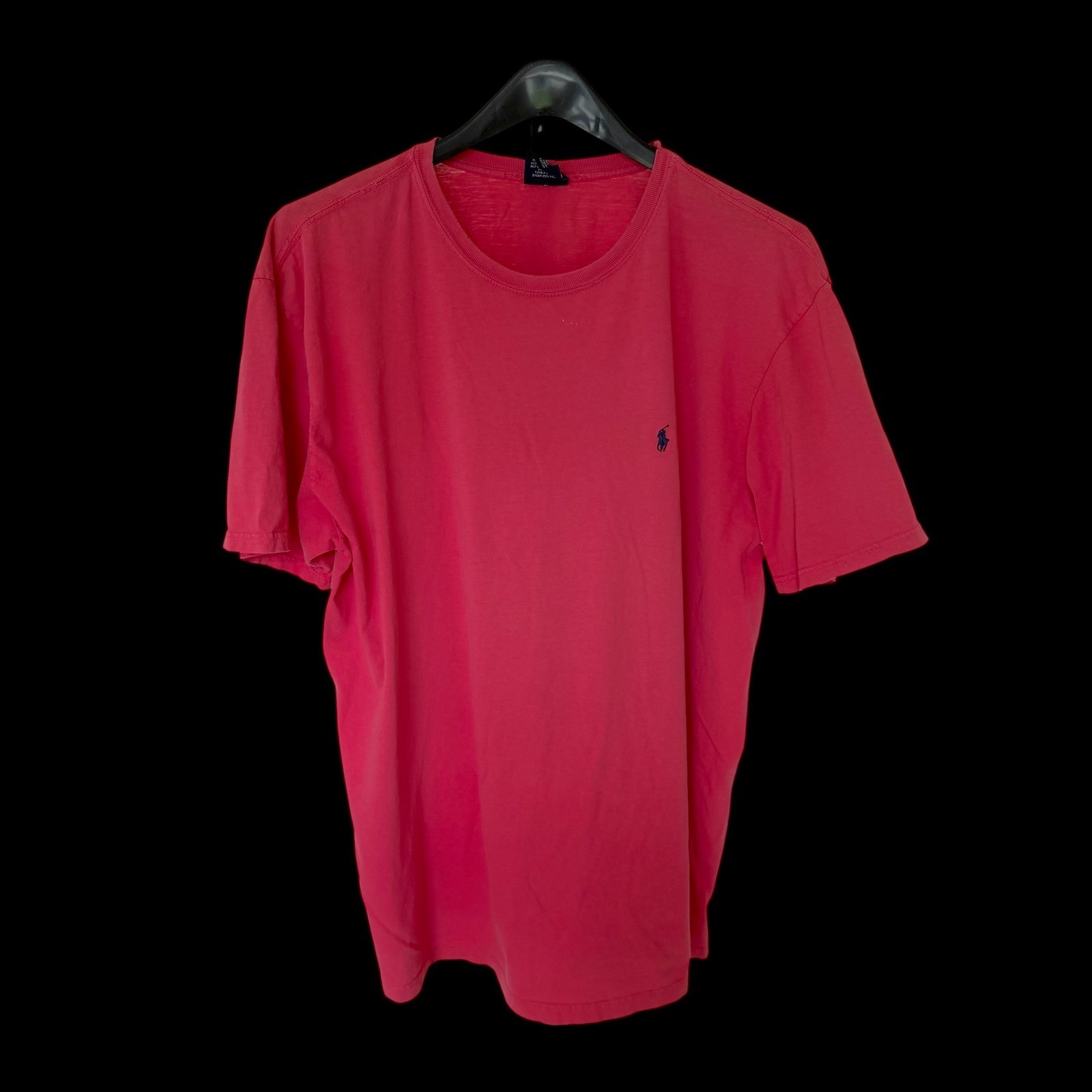 90’s Polo Ralph Lauren XL Pink Short Sleeve Cotton Pony Logo T-Shirt Crewneck