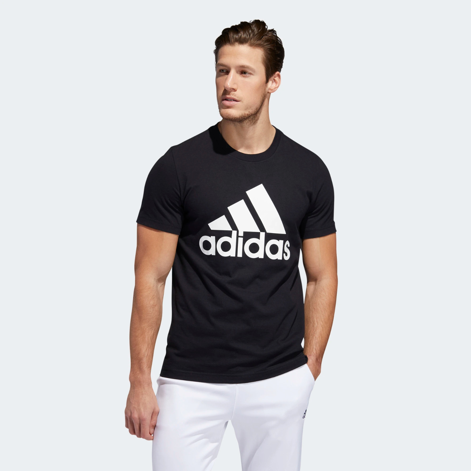 Adidas Men’s Logo Tee Top Athletic Muscle Gym Shirt New With Tags