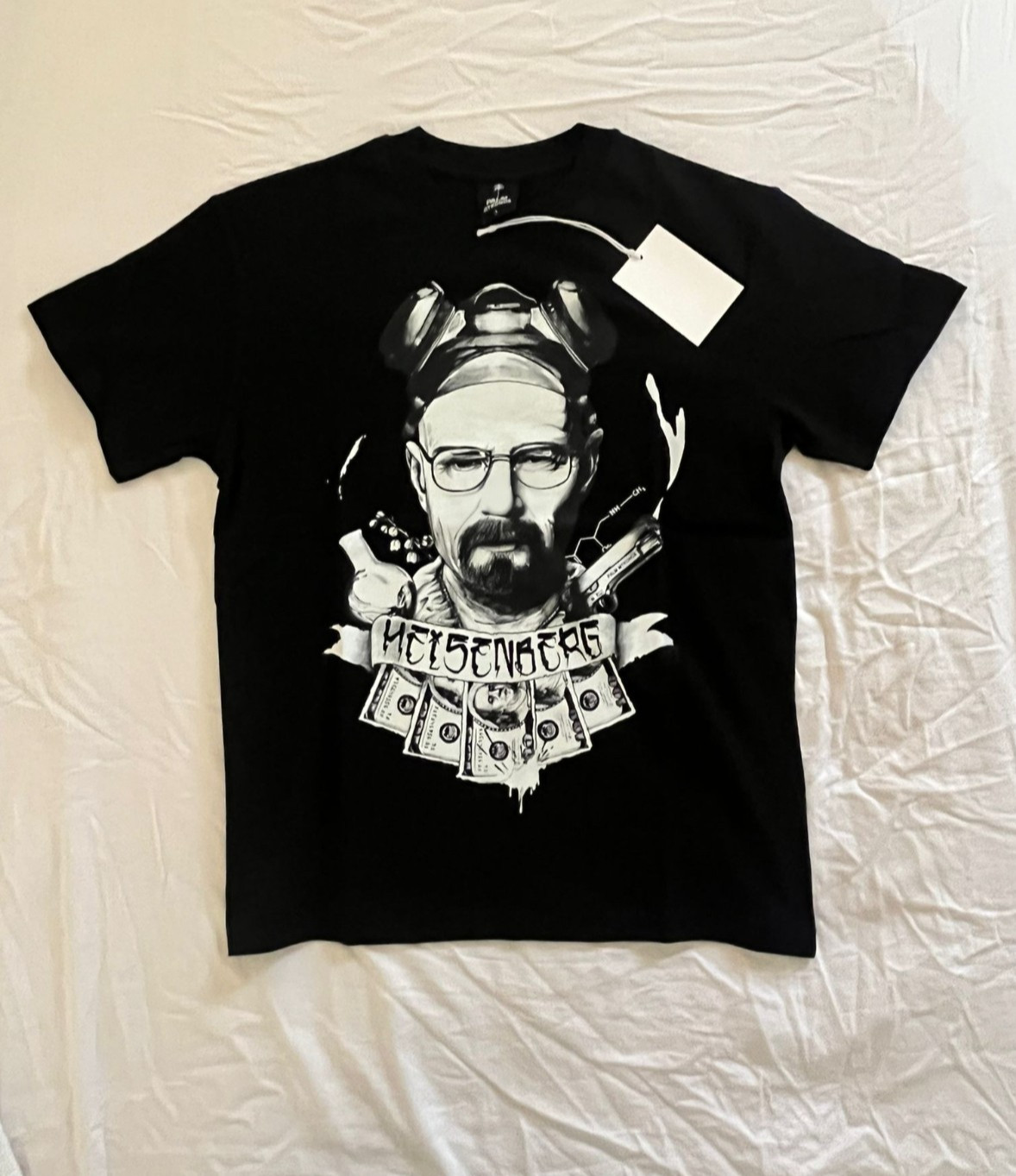 Men’s Heisenberg Graphic T-Shirt – Short Sleeve Regular Fit Black 100% Cotton