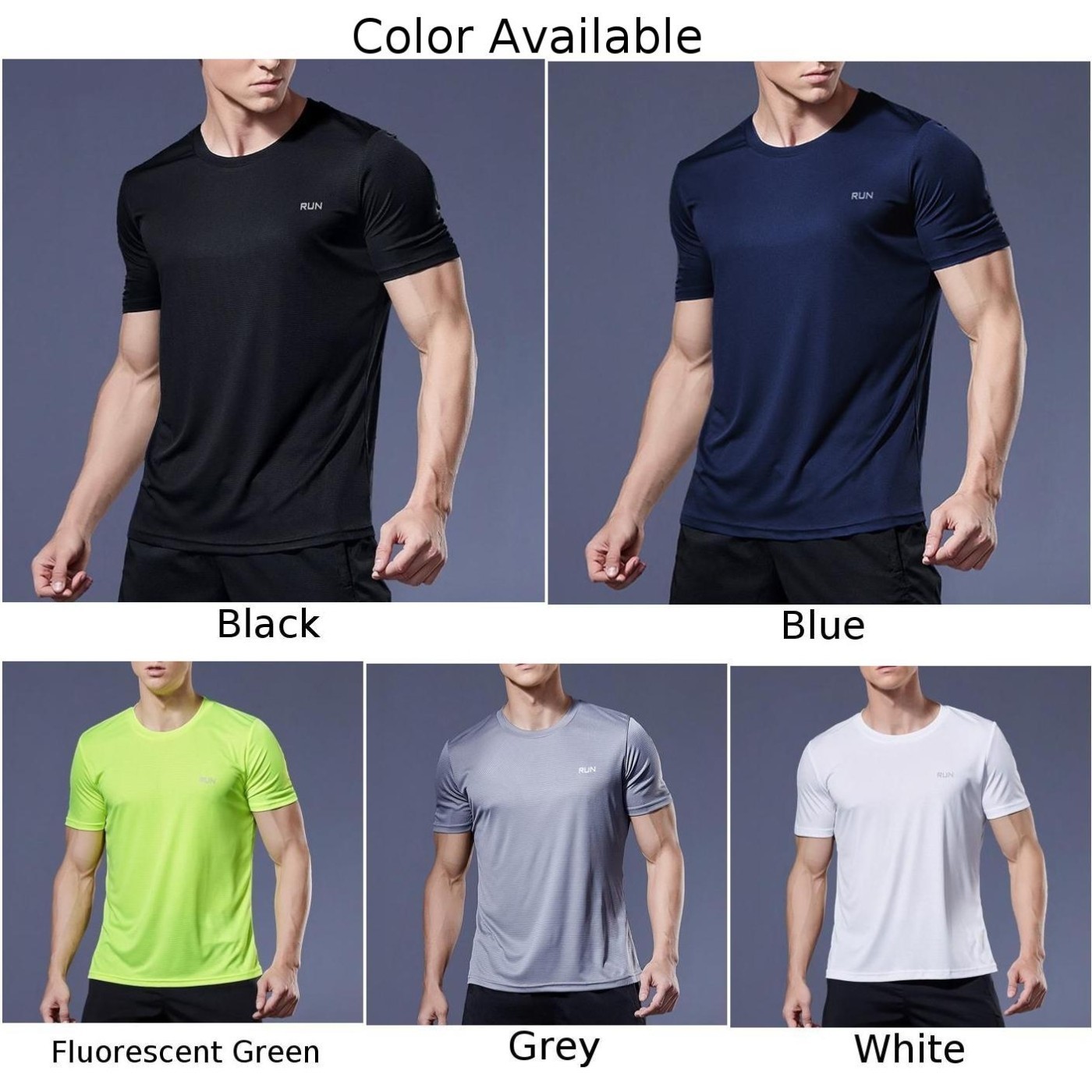 Lightweight Men’s Quick Drying Athletic T Shirt Breathable Lightweight Tops