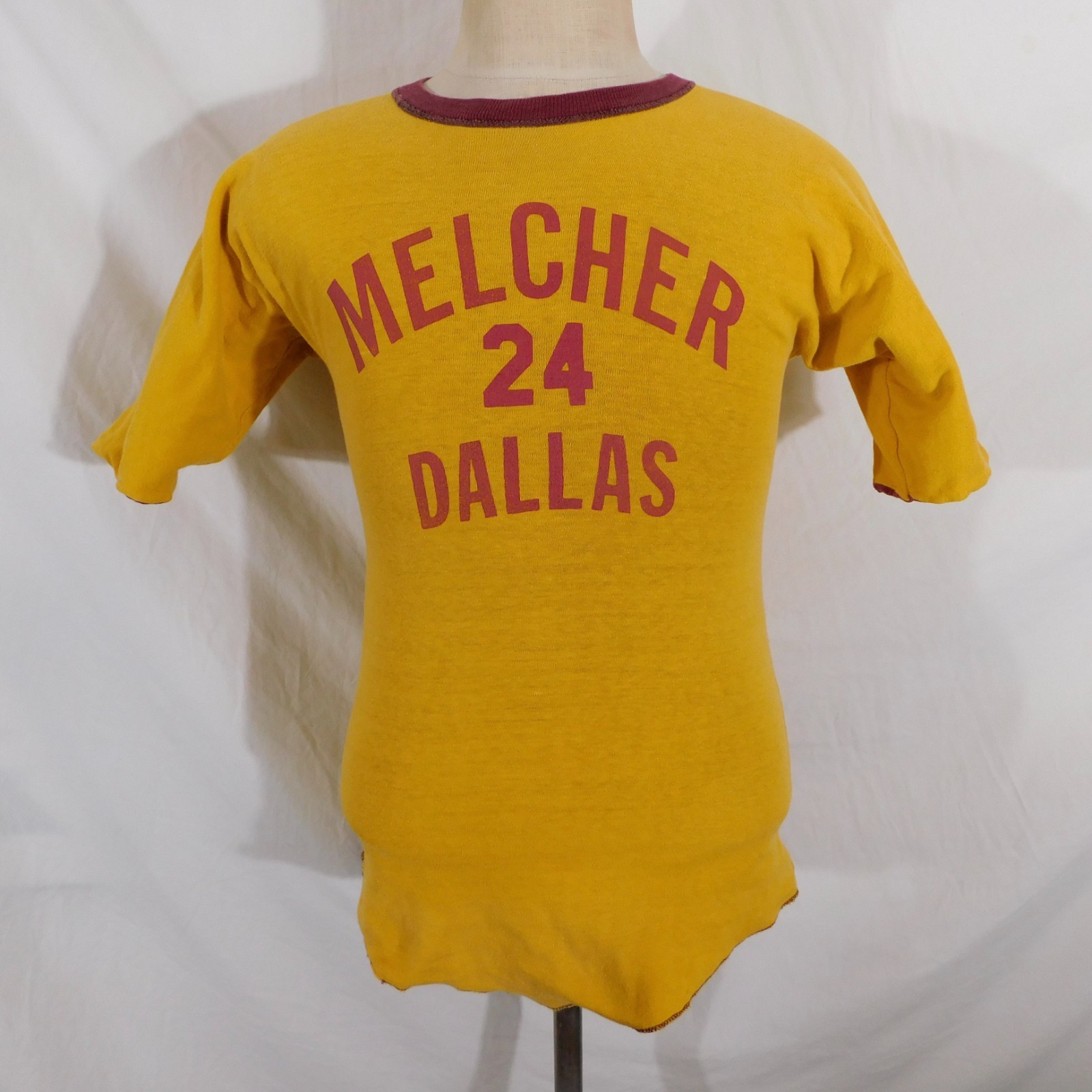 Vtg Mens S Double Face 70s Phys Ed Gym Lined Reversible Varsity T-shirt A