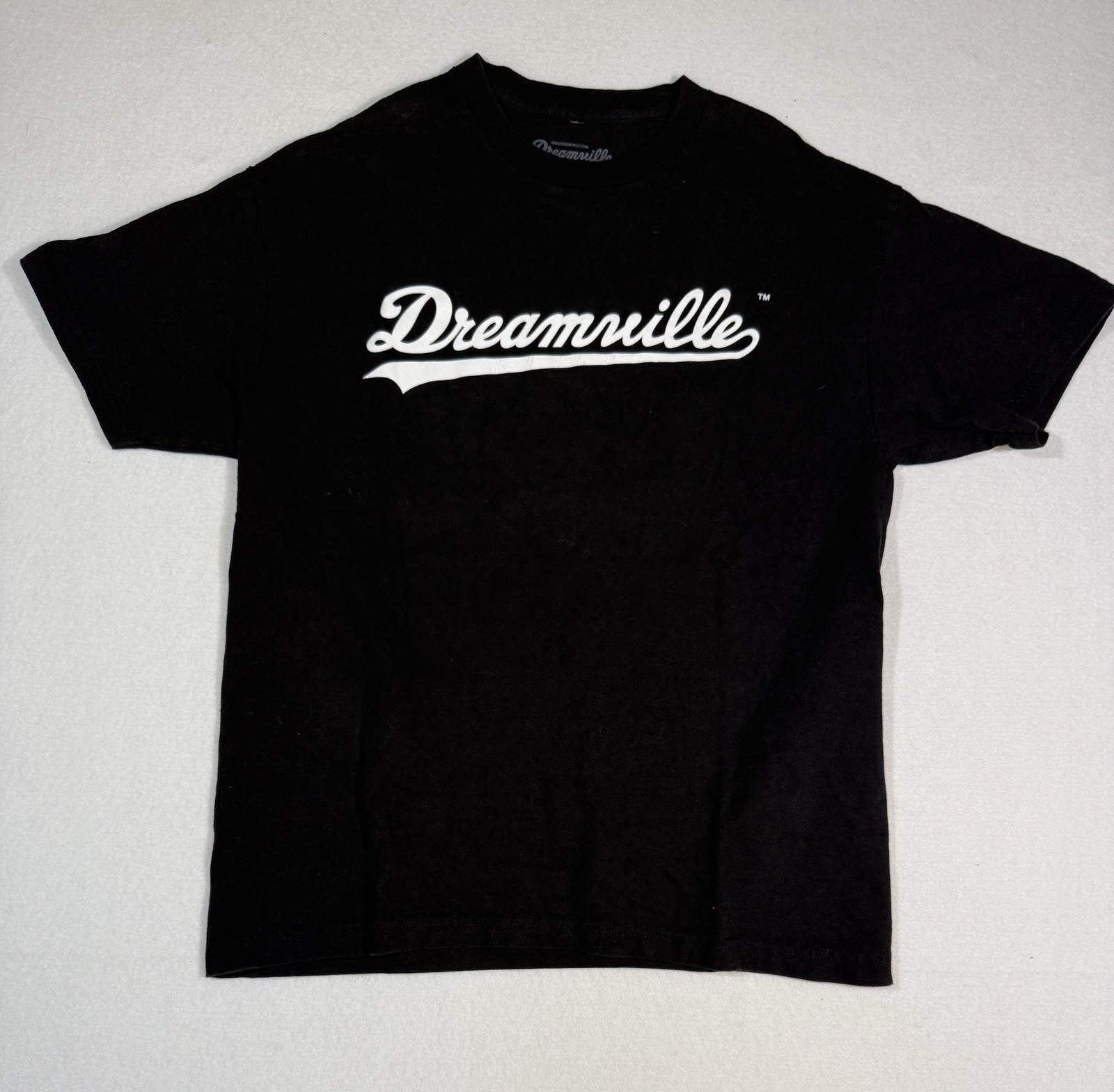 Dreamville Records Script Logo T Shirt Mens Large Black J Cole Official Tee