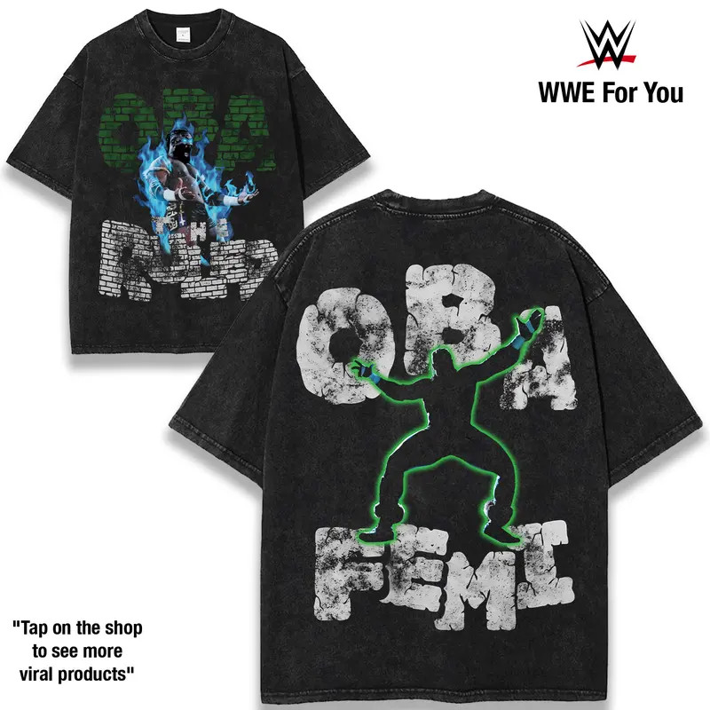 OBA FEMI V2 TEE, Wrestling Graphic Tee, Wrestler T-Shirt, Sports T-Shirt