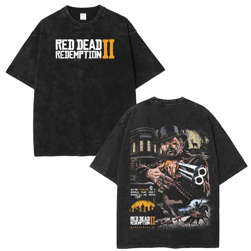 Red Dead Redemption 2 Graphic Tee Streetwear T-Shirt