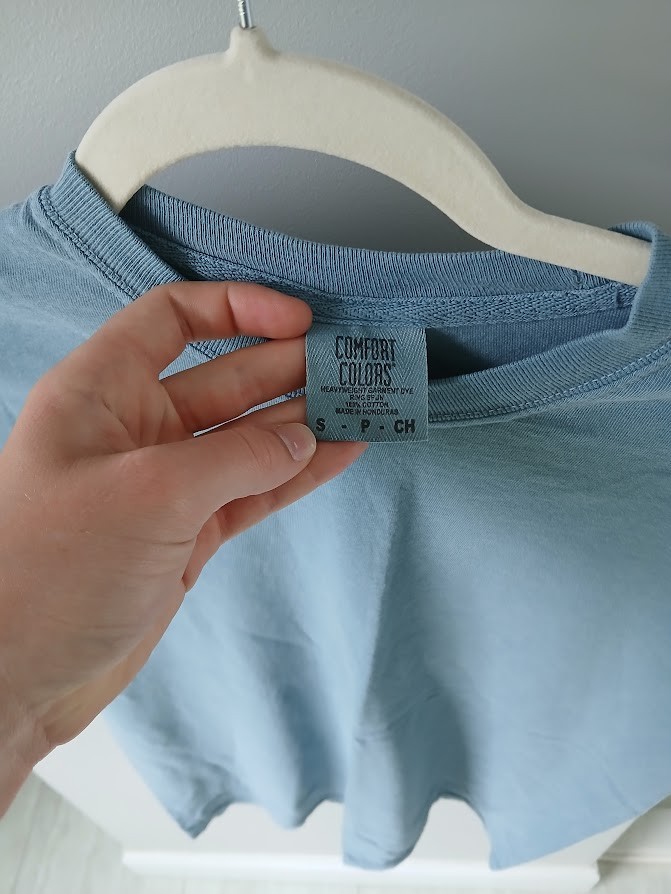 Comfort Colors Blank T-Shirt Ice Blue – 10 SHIRTS – VARIOUS SIZES – S, M, L, XL