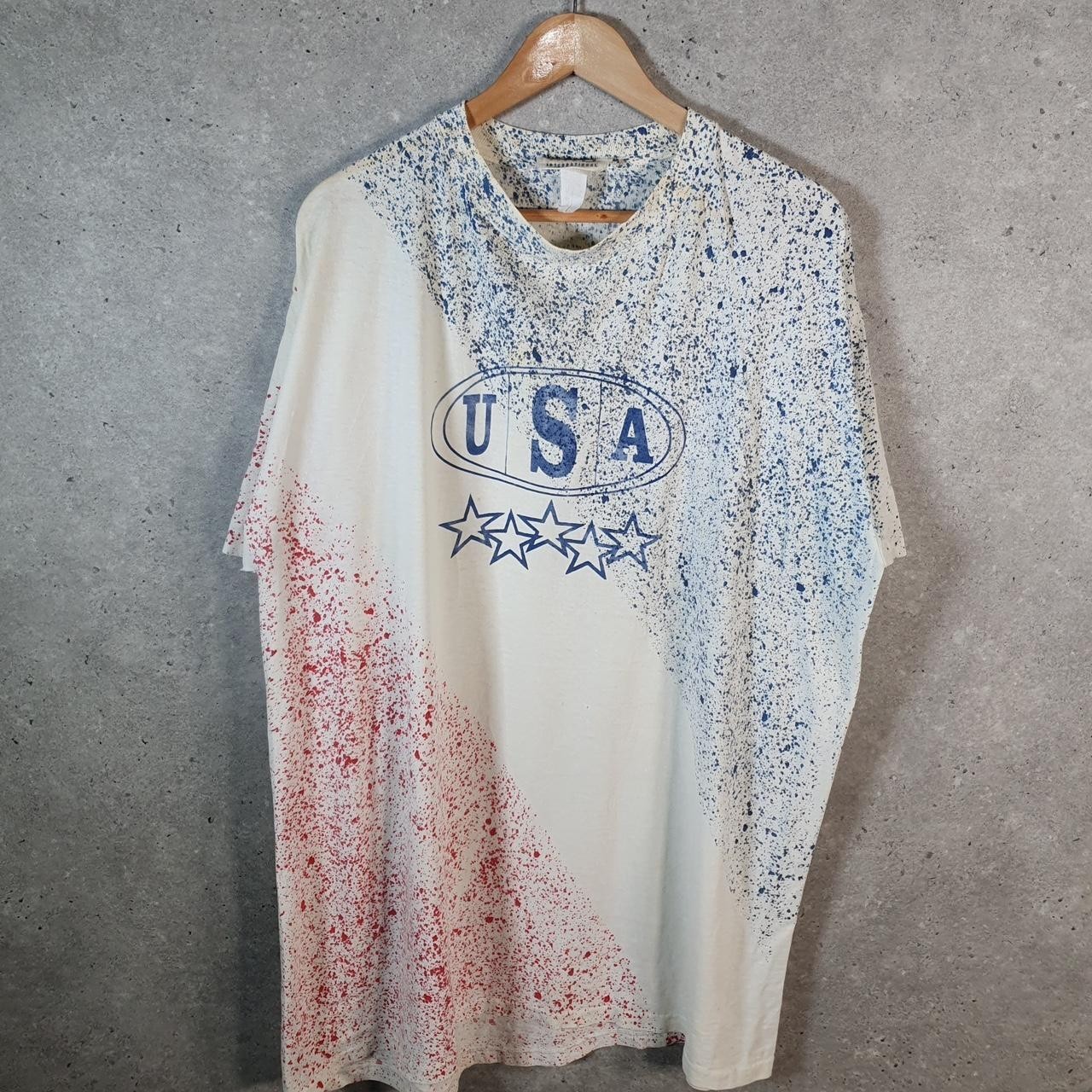 Vintage MTO International USA 90s Single Stitch T Shirt Mens 3XL Multicoloured