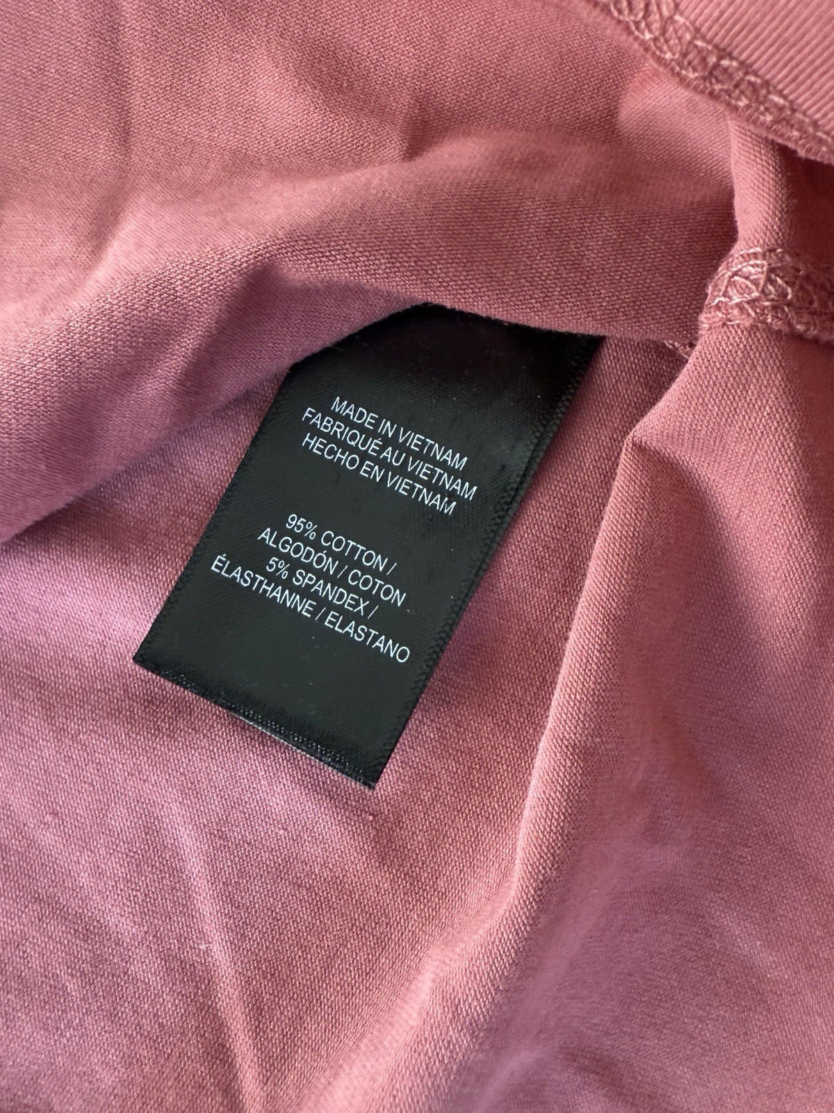 Kenneth Cole Small Tech Crew Neck Knit T-Shirt Brier Rose Super Soft $49