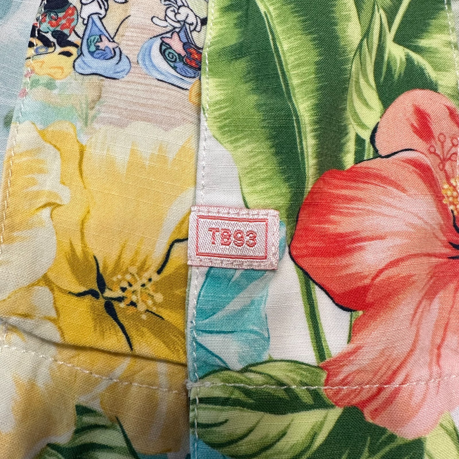 Disney X Tommy Bahama Poolside Party Camp Shirt Men’s 3XLT Beach Floral Coconut