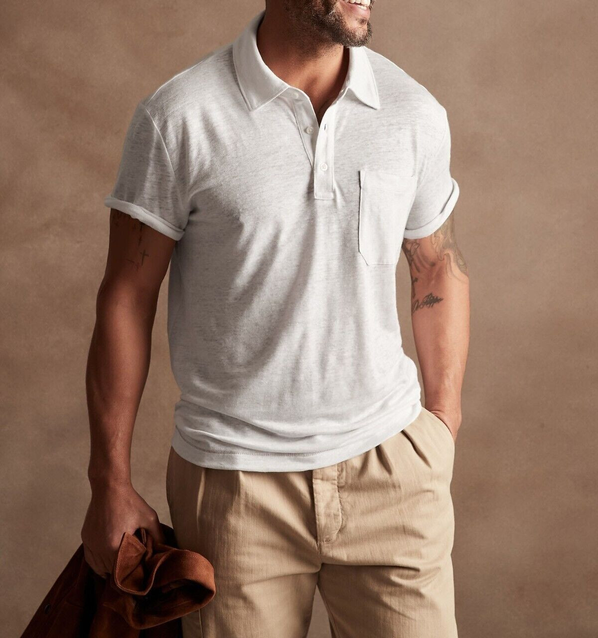 BANANA REPUBLIC Linen Polo #838458