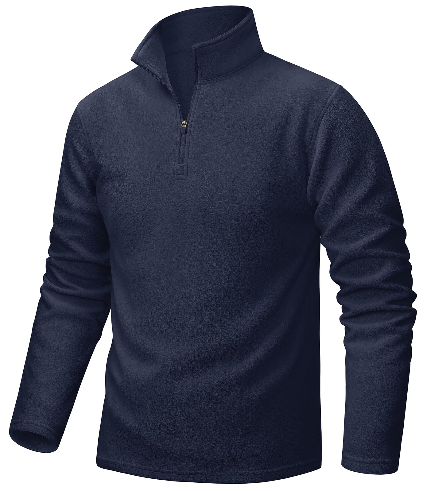 Mens 1/4 Zip Pullover Fleece Jacket Long Sleeve Warm Casual Athletic Sweatshirts
