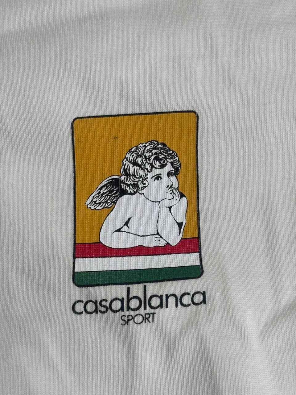 Casablanca Tennis Club Sport Angel T-Shirt White Size M Authentic