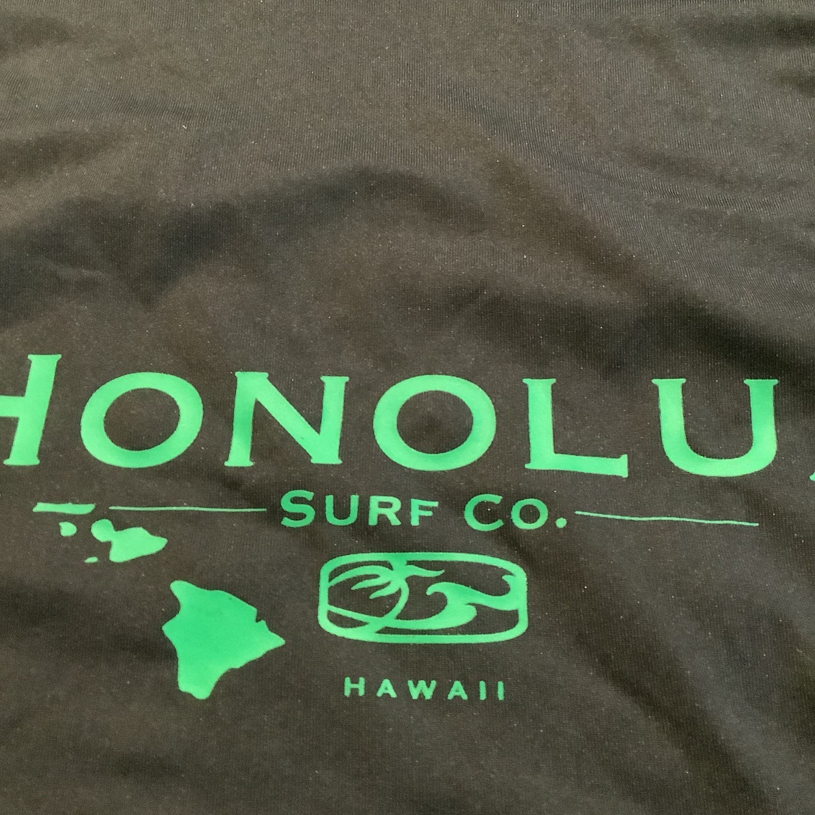 Honolua Surf Co Rash Guard Mens 2XL Black SS Stretch Shirt Beach Hawaii