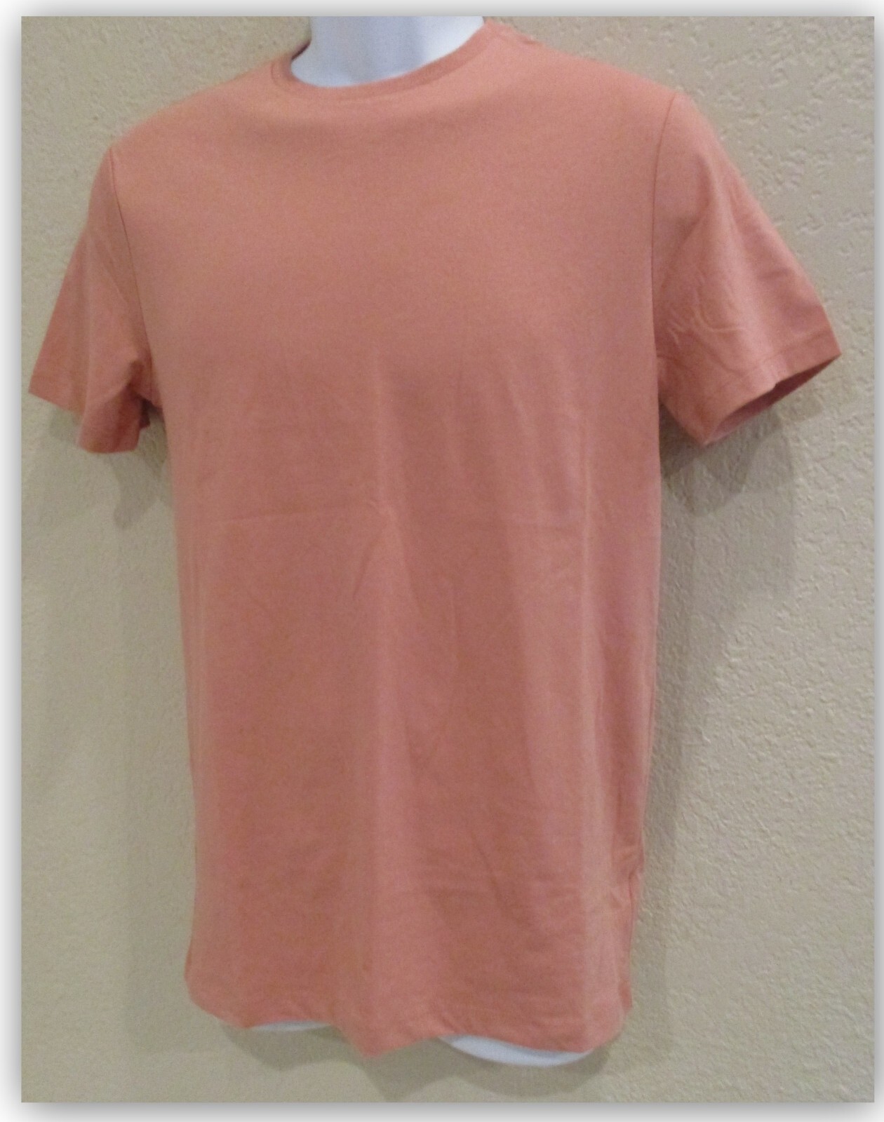 men’s Crew neck T-shirt APRICOT GLAZE short sleeve S M or XL Goodfellow Blend