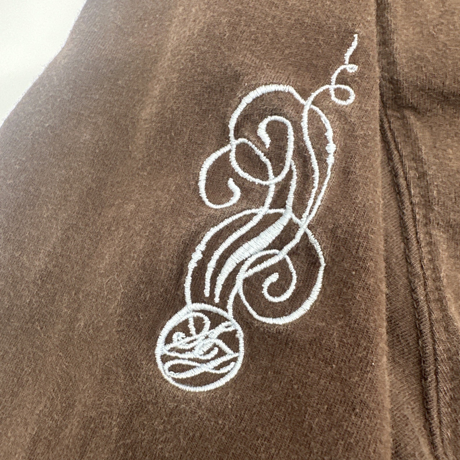 Sean John T-Shirt Men 2XL Brown Graphic Print Logo Embroidered ..#29914